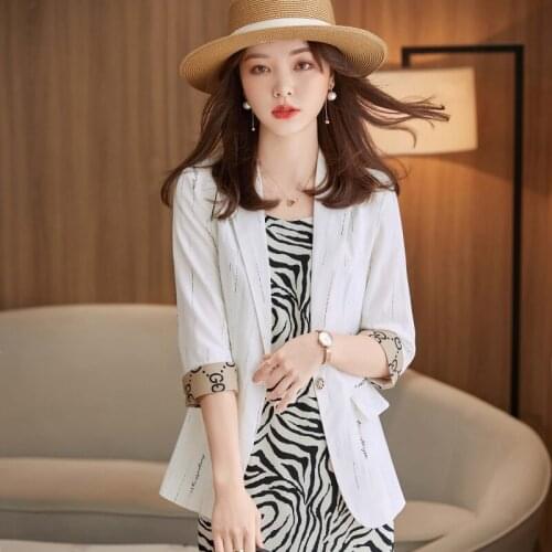 SOWXWV Women's Blazers With Short Sleeves