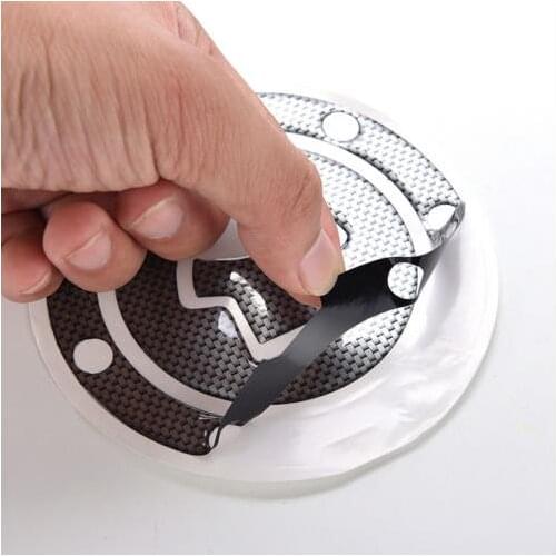 Universal Carbon Fiber Motorcycle Oil Gas Tank Protector Pad Decal Stickers