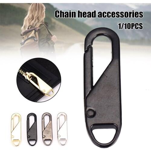 Universal Detachable Zipper Puller 1/10pcs Metal Zipper Repair Kit for Coat Bag General Hogard