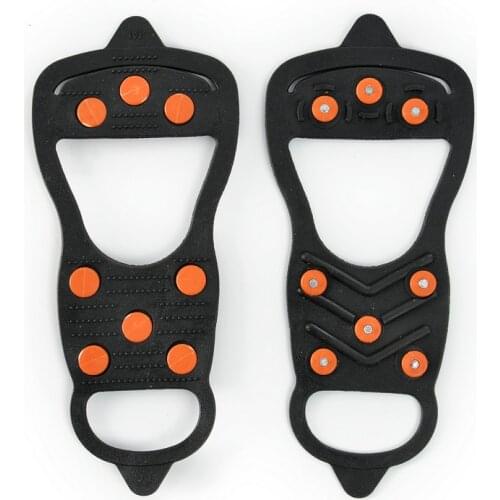 High Quality 8 Teeth Ice Gripper Non-slip Crampons Spike Grips Cleats For Ice Snow Climbing Hiking New