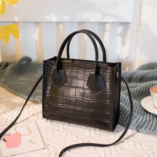 Crocodile Crossbody Handbags PU Coin Purse Women Vintage Classic Solid Shoulder Bag Lady Small Wholesale Fashion Trend Purse