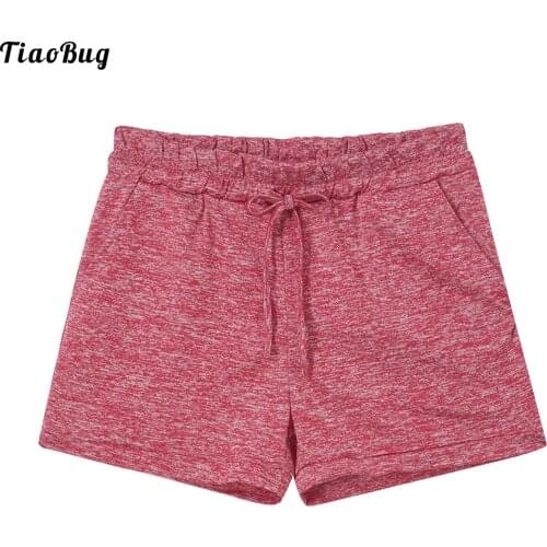 TiaoBug Women Summer Breathable Quickly Dry Yoga Sport Shorts Stretchy Slim Fit Shorts For Gym Running Fitness Hiking Jogging