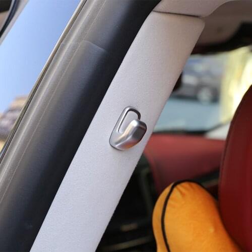 2pcs ABS Chrome B Pillar Hook Cover Trim For Maserati Lavante 2016 Car Accessories