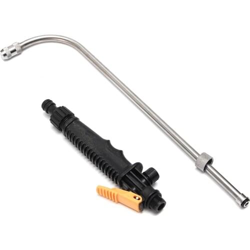 59CM Copper High Pressure Water Gun Air Conditioning Cleaning Water Gun Washer Spray Nozzle With Long Bent Pole