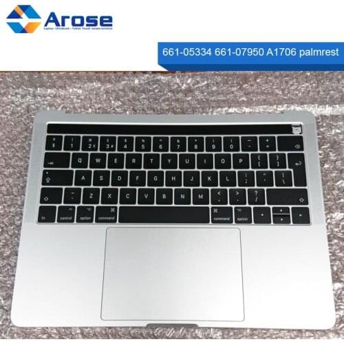 A1706 top case A1706 Cover Case Housing with US keyboard/UK keyboard without touchpad 661-05334 661-07950 A1706 palmrest
