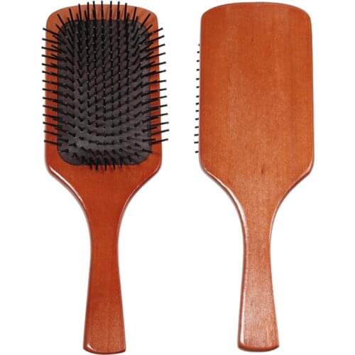 ROUFEI Wood Comb Prevent Hair Loss Styling Tools Barber Accessories hair Salon Hairdressing Wholesale Men Women Massage Comb