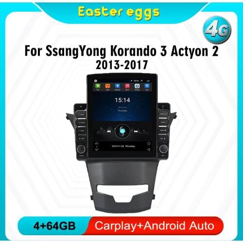 Eastereggs For SsangYong Korando 3 Actyon 2 2013-2017 2Din 9.7" Tesla screen Android Car Multimedia player Auto GPS Navigator