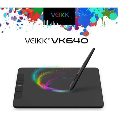 VEIKK VK640 6x4 Inch Graphics Tablet Professional OSU Tablet With 8192 Levels Battery-Free Pen Support Android phone MAC Windows