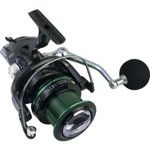 Long Shot Distance Wheel 12+1BB Metal Spool Carp Fishing Spinning Reel Big 8000 9000 Series CNC Rocker Arm Sea Feeder Reels