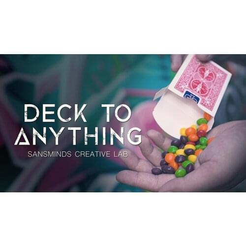 Deck To Anything (ALL and Gimmick) by SansMinds Creative Lab - Close up Magic Illusions Street Props For Professional Magicians