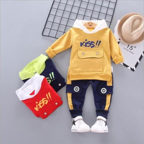 Baby Clothing Sets Children 1-4 YEARS Birthday Suit SET Boys Tracksuits Kids Brand Sport Suits Hoodies Top +Pants 2pcs Set