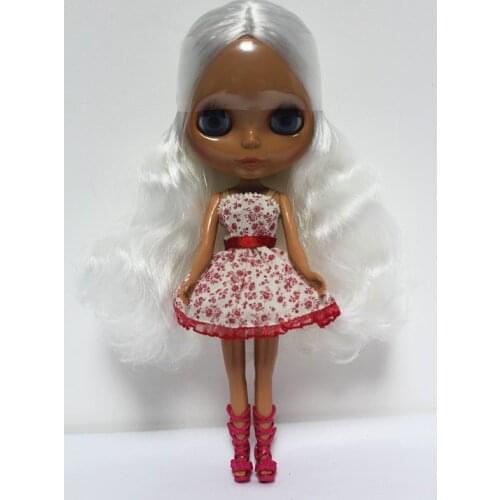 Free Shipping big discount RBL-120DIY Nude Blyth doll birthday gift for girl 4colour big eyes dolls with beautiful Hair cute toy