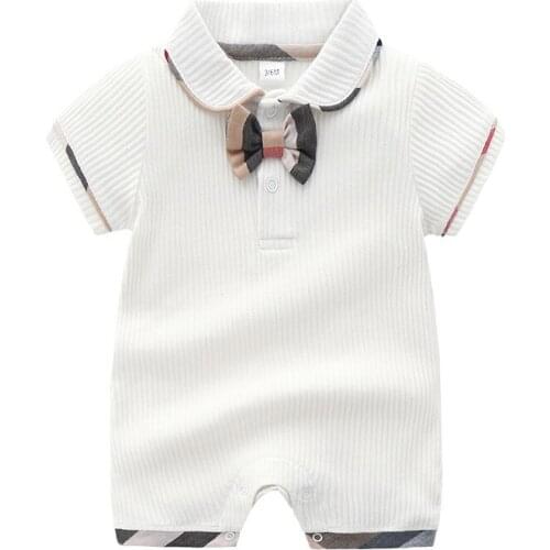 Summer Baby clothes cotton thin neonate short sleeved newborn baby girls romper