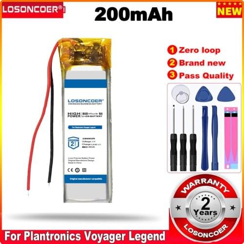 LOSONCOER 0 Cycle 100% New AHB480832PK Battery for PLANTRONICS Voyager Legend,5200 Headest 2712090-0983 Batteries