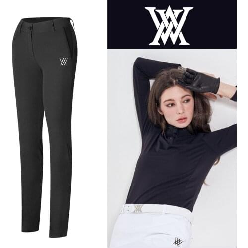 A New Women Golf Pant Summer Sports Ladies Elastic Waist Trousers Slim Was Thin