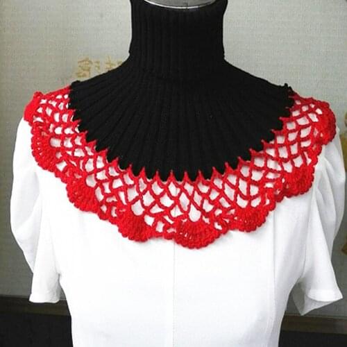 New Cotton Handkerchief Scarves shawls and wraps lady Warm For Women False Warm shawl sweater handmade crocheted fake collar