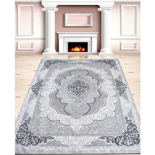 NUR HOME SPONGE VELVET RUBBER CARPET COVER NRH-17 GRAY BLACK WHITE MODEL