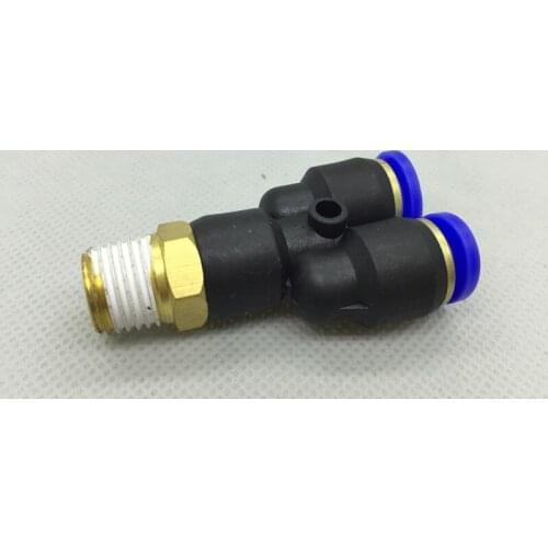 SPX8-01/SPX8-02/SPX8-03/SPX8-04 Fitting screw thread Type Y joint,Pneumatic component,pneumatic quick connector,air tools,10 PCS