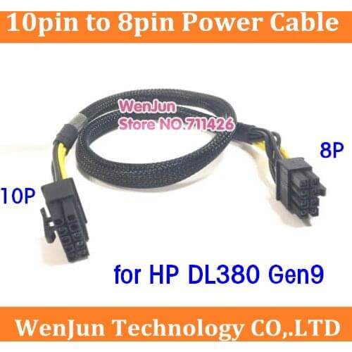 High Quality 10pin to 8pin Power Cable for HP DL380 Gen9 and K80/M40/M60/P40/P100/V100