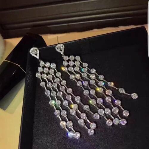 Xb473 Luxury Designer Fashion 925 Sterling Silver Jewelry zirconia star shape bg