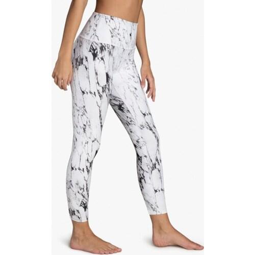 Floral Printed Slim Women Leggings High Waist Fitness Pants 2018 Summer Female Black White Leggings
