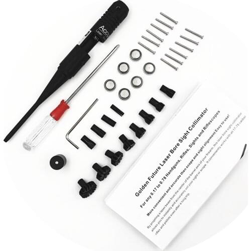 1 Set Outdoor Hunting Riflescope Red Laser Bore Sight Scope .22 to .50 Caliber Boresighter Collimator Laser Sight Accessories