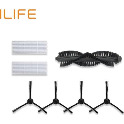 1*Main Brush+2*HEPA Filter+2*Sponge+4*Side Brushes for ILIFE a4s Robot Vacuum Cleaner Parts chuwi ilife a4s
