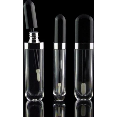 100pcs 7ml Lip Gloss Tubes with Wand Rubber Stopper, Refillable Lip Gloss Containers, Empty Lip Gloss Dispenser Bottles