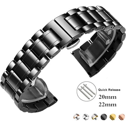 14 16 18 20mm 22mm 24mm Luxury watch band for seiko samsung galaxy watch 4 46mm for active 40 44mm strap sport loop for Gear S3
