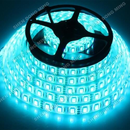 25m/Lot 60Led/m Neon RGB LED Strip 5050 SMD 12V Waterproof IP67 led ribbon tape outdoor home decoration flexible light