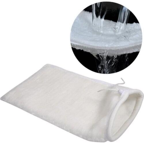 5 PCS Aquarium Filter Sand Sump Felt Drawstring Filter Bag for Fish Tank Marine Reef Filtration Gravel Cleaner Replacement Bags