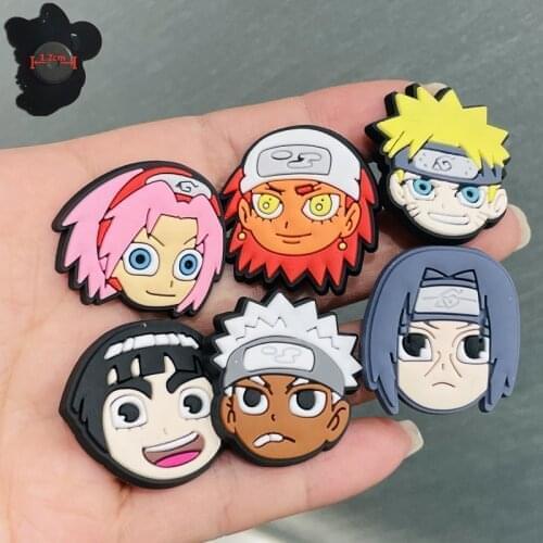 6PCS PVC Japan Anime Cute Cartoon Fridge Magnets Kawaii Famous Cartoon Refrigerator Magnetic Sticker Children Gifts Stationery