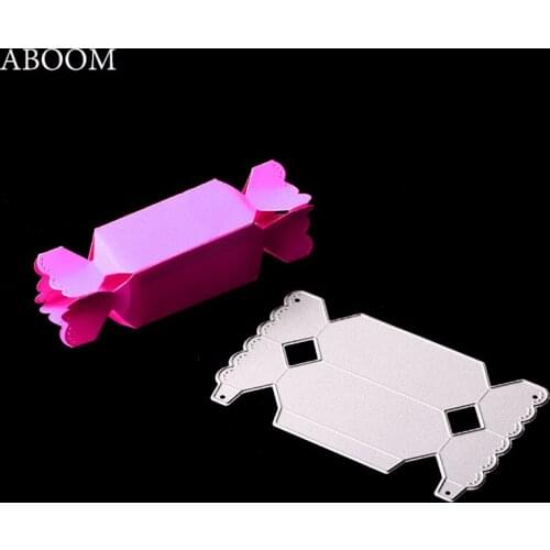 ABOOM 1PC Candy Package Metal Carbon Steel Die Cut Dies Embossing Stencils Scrapbooking Album Photo Decoration Cutting Dies Mold