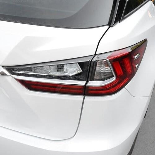 ABS Chrome Rear Light Tail Lamp Eyebrow Cover Taillight Trim Below Eyelid Decoration For LEXUS RX 2016 2017 2018 Car Styling