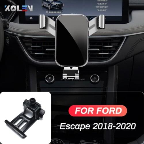 Car Mobile Phone Holder For Ford Escape 2018 2019 2020 GPS Gravity Stand Air Vent Special Mounts Navigation Bracket Accessories