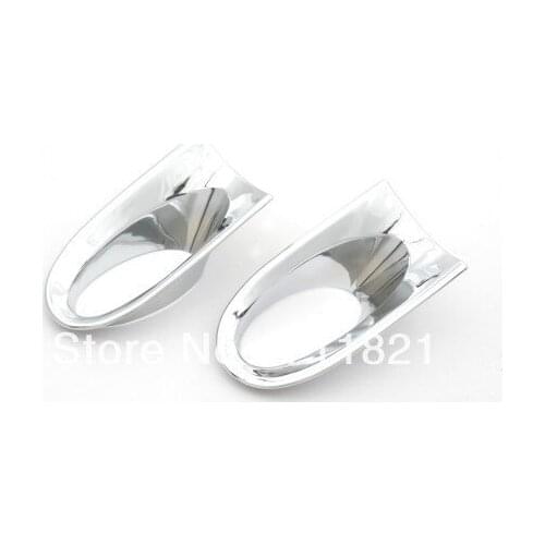 Car Styling Chrome Front Fog Light Trim For Honda CRV 2010-2011