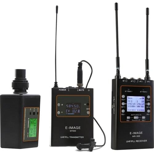 E-IMAGE MTR-S2 uhf wireless camera transmitter and receiver microphone for interview