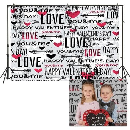 Studio Backdrop Love Arrow Patterns Photography Background Newborn Kids Portrait Background Photo Booth Backdrop Banner Supplies