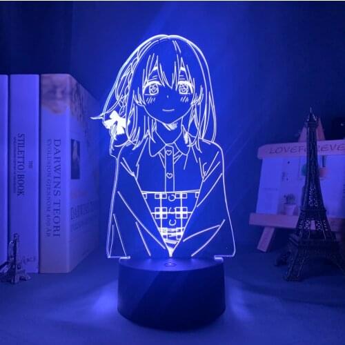 Kanojo Okarishimasu Sumi Sakurasawa Led Night Light for Bedroom Decor Gift Nightlight Anime Waifu 3d Lamp Sumi Rent A Girlfriend