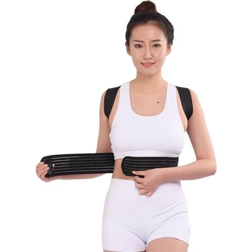 Posture Corrector Corset Spinal Support Back Brace Adjustable Lumbar Shoulder Support Belt Strip Improve Bad Posture Pain Relief