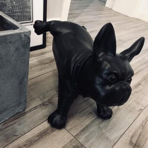 Nordic FRENCH BULLDOG Model Creative Simulation Pee Dog Childrens Clothing Stores Showcase Decoration