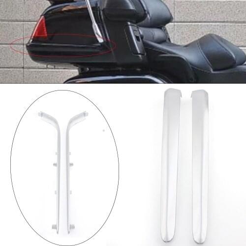 Motorcycle Chrome Trunk Upper Trims For Honda Goldwing GL1800 GL 1800 2001-2011 ABS Plastic Fairing Cover Decoration Trims
