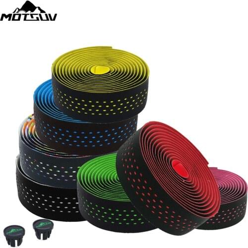 MOTSUV Road Bicycle Handlebar Tape Belt Cycling Handle Bar Grip Wrap Anti-slip Anti-sweat Strap 2 Bar Bike Accessories