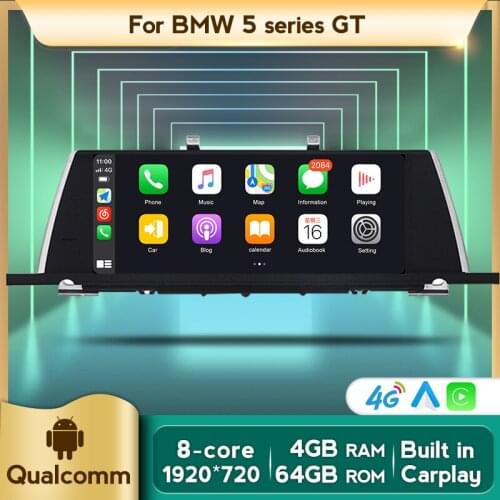 MSM8953 2021 4G LTE Blu-Ray Android 10 Car Multimedia Player Carplay Auto GPS DSP For BMW 5 Series GT F07 2009-2016 CIC NBT
