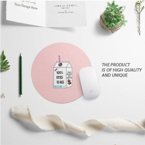 Office Computer Desk Mat Table Keyboard Mouse Pad Literary White Personality Cool Mouse Pad Stay Simple Non-slip Mat Gamer Mat