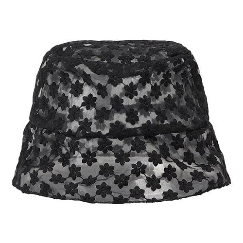 New Hot Female Hollow Lace Mesh Flower Vintage Bucket Caps Summer Japan Korea Breathable Thin Sunshade Fisherman Hat