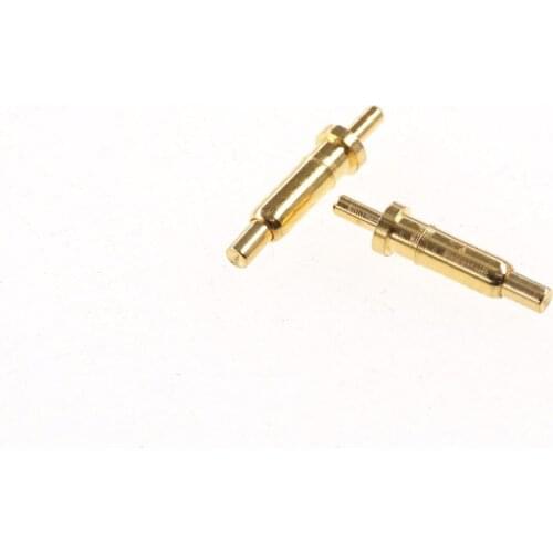 20 Pcs Plunger Concave Face Spring Loaded Pogo Pin Connector Power Charging Thimble 6.5mm Height PCB Gold Plated Conductive Path