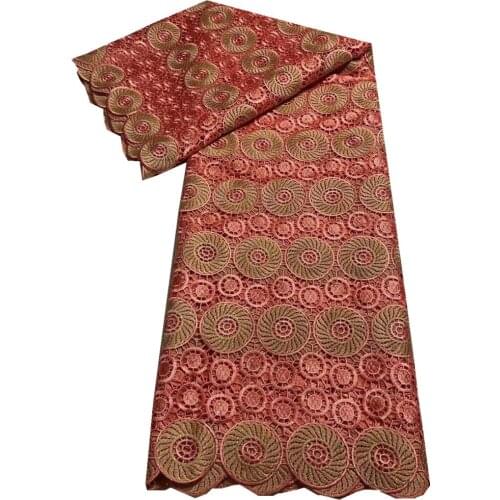 SJ Lace African Lace Fabric 2021 High Quality Guipure Lace Fabric Latest French Cord Lace Fabric With Stones For Wedding d4-37