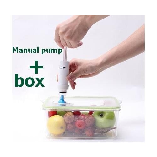 Fresh keeping box refrigerator fresh box food storage box vacuum bag plastic rectangle plastic