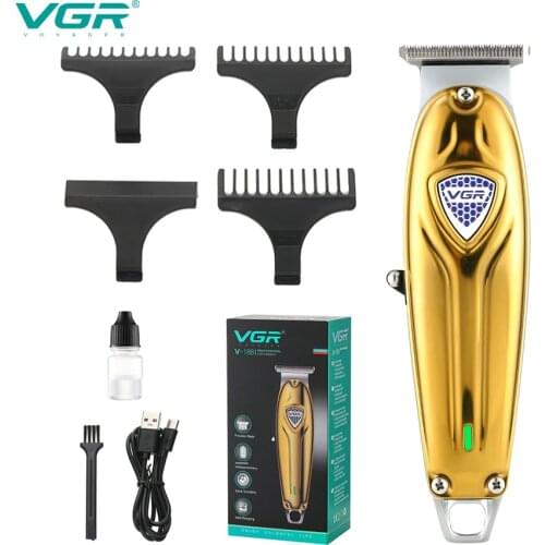 VGR V-188 professional cordless electric hair trimmer metal housing hair clipper beard trimmer hair cutter hair cutting machine